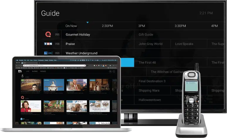 AWTV, teléfono e Internet