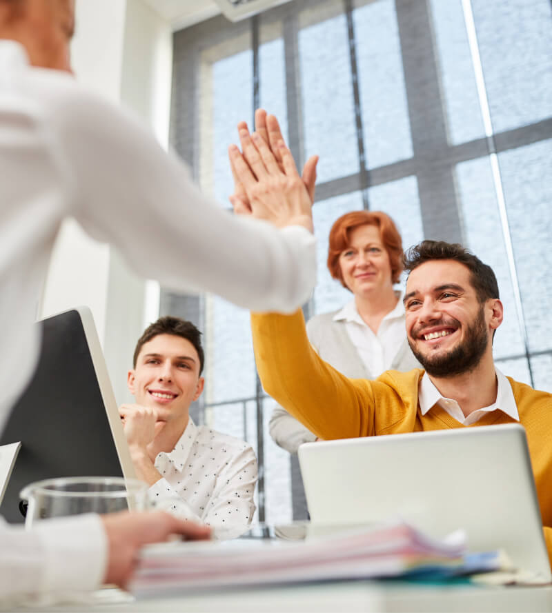 high five because they know they are secure with backup internet solutions from AW Broadband